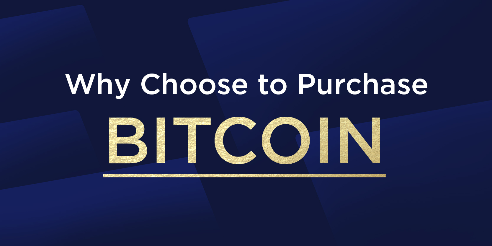 why purchase bitcoins